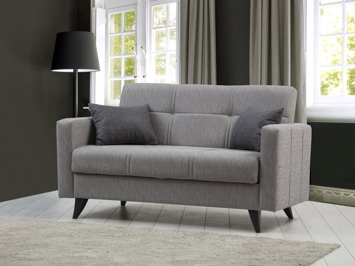 Atelier Del Sofa Polya - Sofá-cama de 2 plazas Gris claro